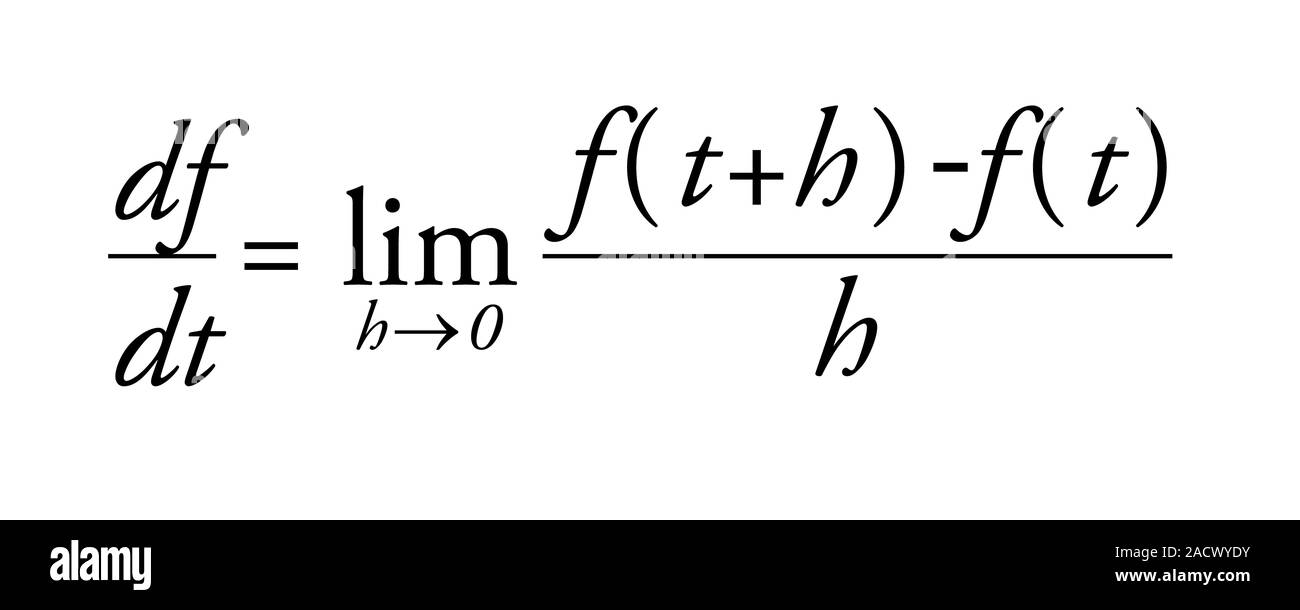 L'équation de calcul différentiel. Le calcul différentiel est l'étude