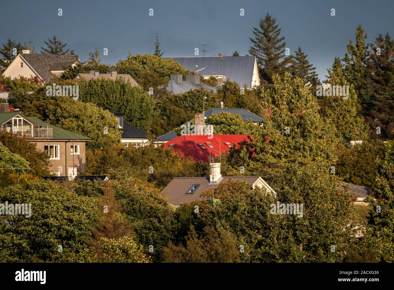 Immeuble d'neigborhoods, Reykjavik, Islande Banque D'Images