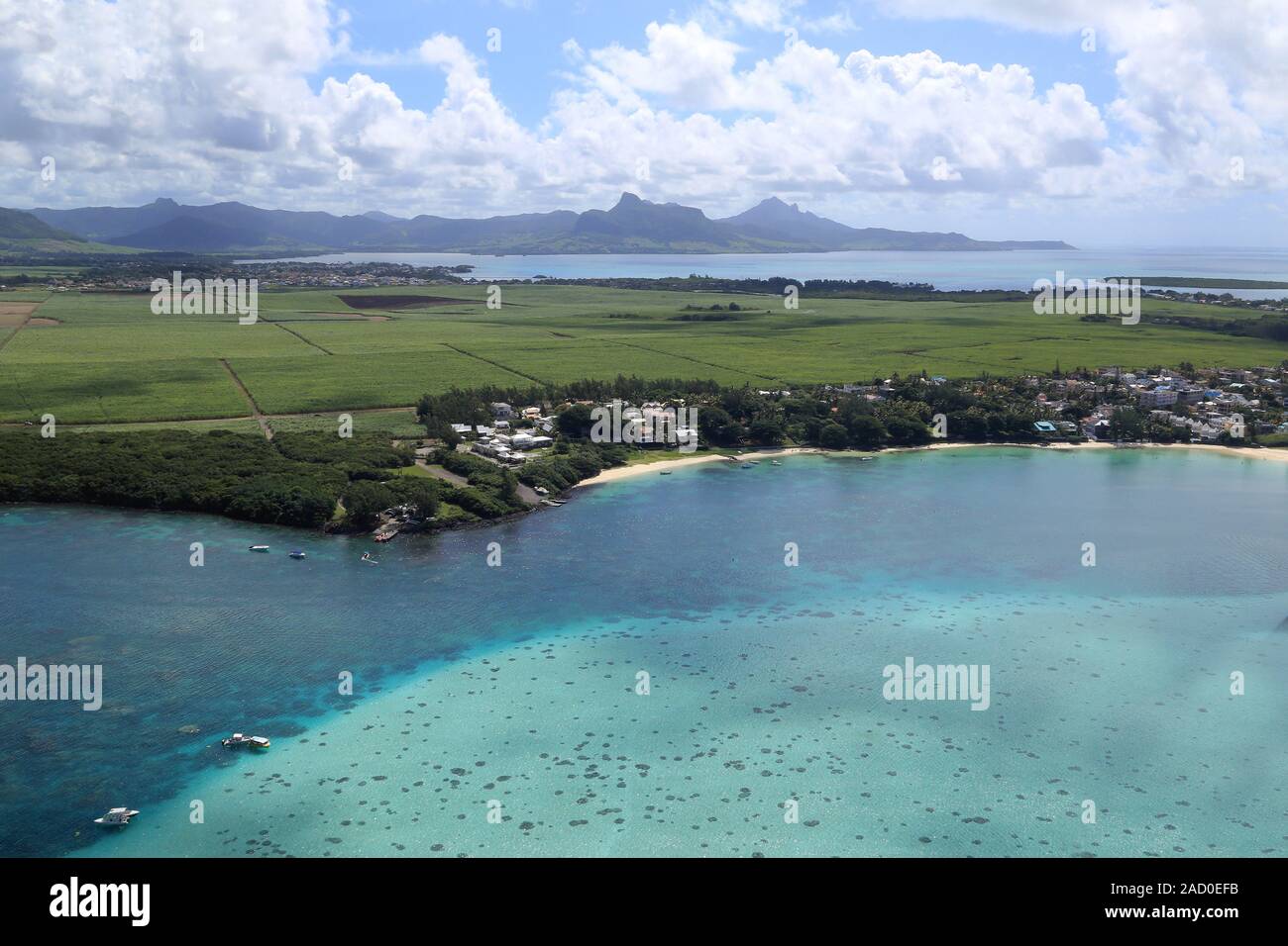 L'île Maurice, Côte Sud, Blue Bay, de l'Océan Indien Banque D'Images