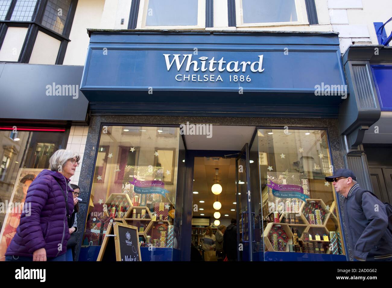 Boutique Whittard, UK Banque D'Images