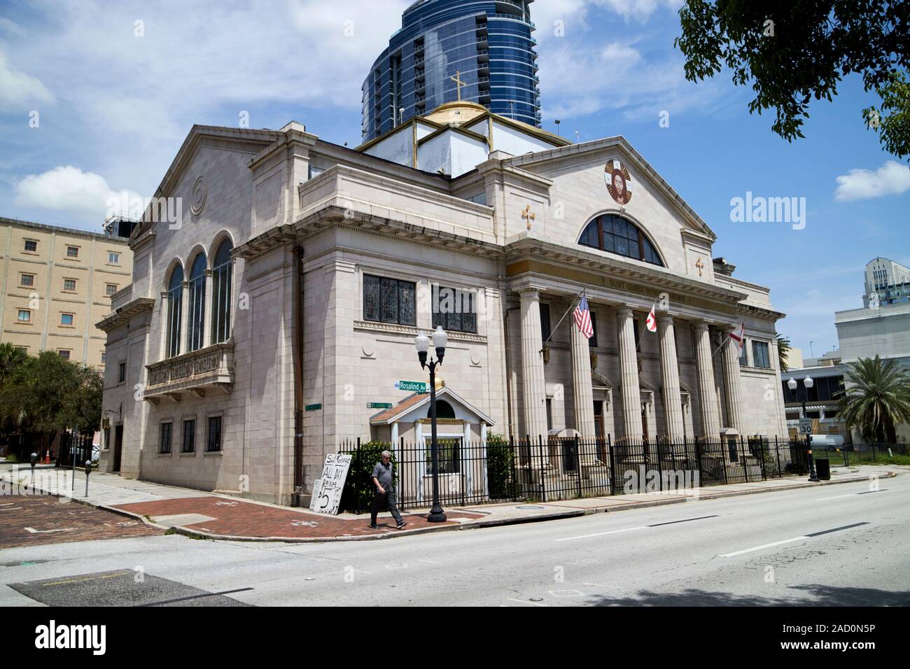 St George Antiochian Orthodox church ancien First Church of Christ Scientist Ville d'Orlando Floride usa Banque D'Images