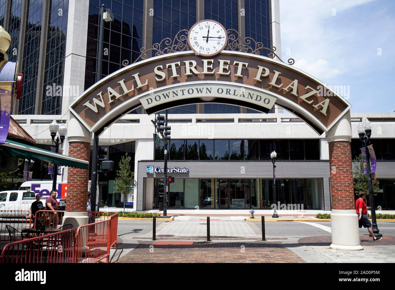 Wall Street Plaza Centre-ville ville de orlando floride usa Banque D'Images