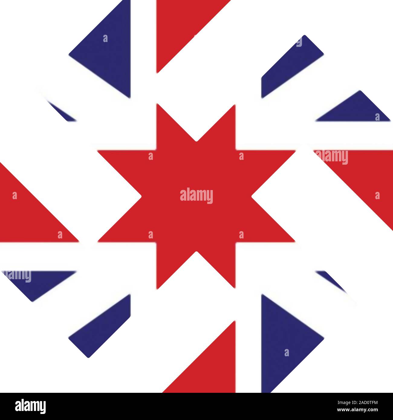 Le symbole de la croix gammée du parti nazi en Allemagne et Union Jack,Royaume-Uni, UK, drapeau , le nationalisme, illustration Banque D'Images