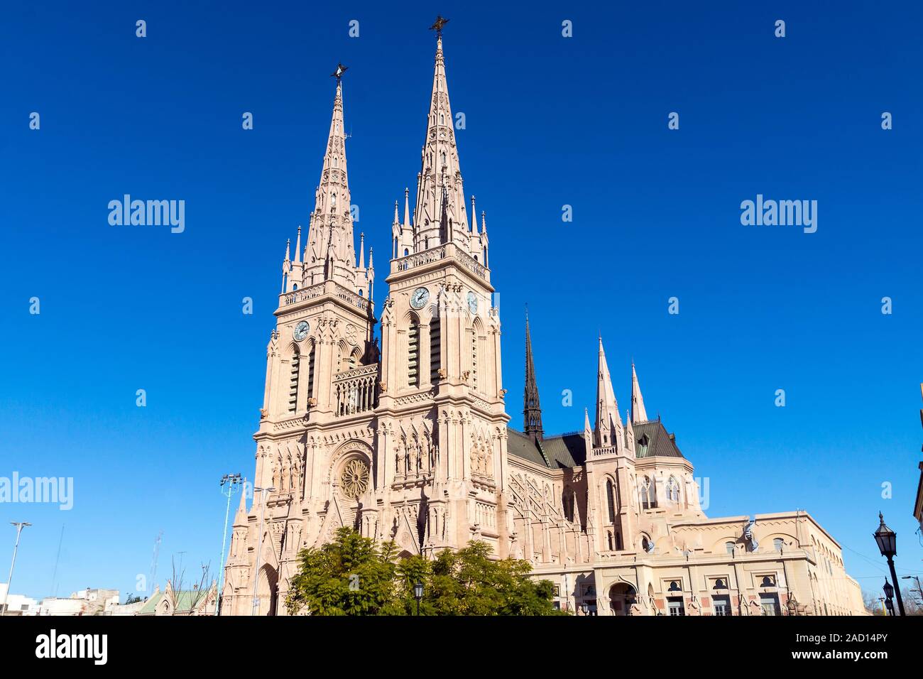 La célèbre cathédrale de Lujan dans la province de Buenos Aires, Argentine Banque D'Images