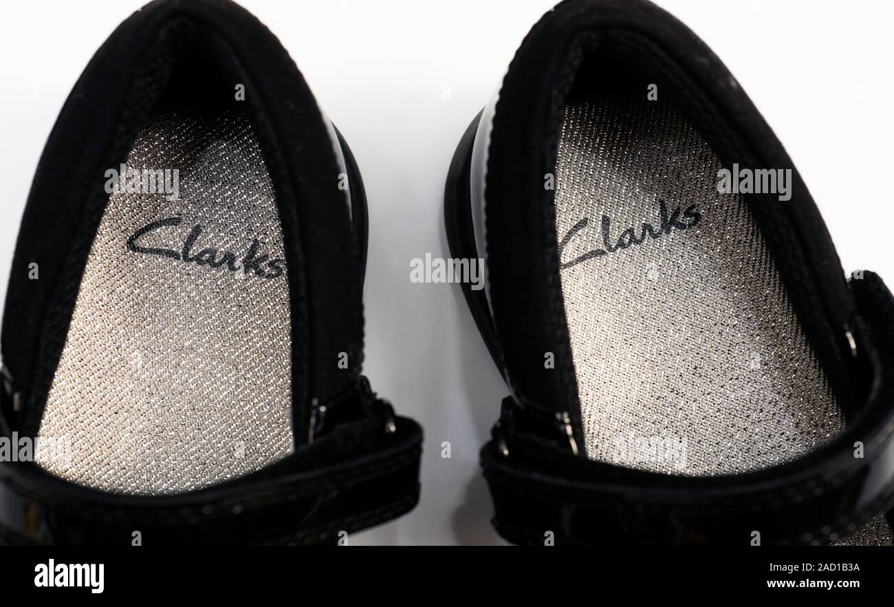 Filles Chaussures Clarks Banque D'Images