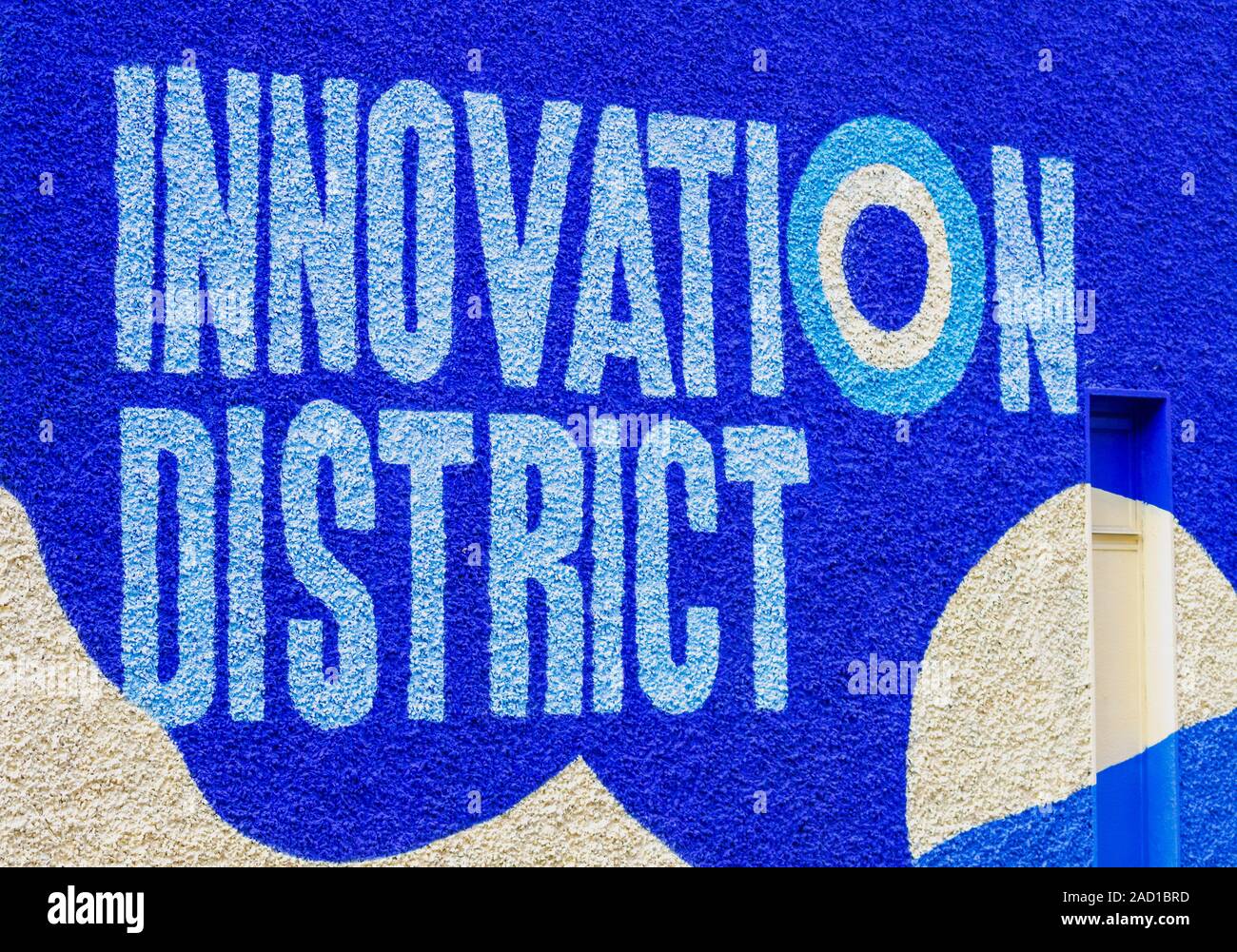 Google internet company office building, siège européen de l'innovation texte District. Société de technologie de l'Internet à l'affichage. Irlande Dublin Banque D'Images