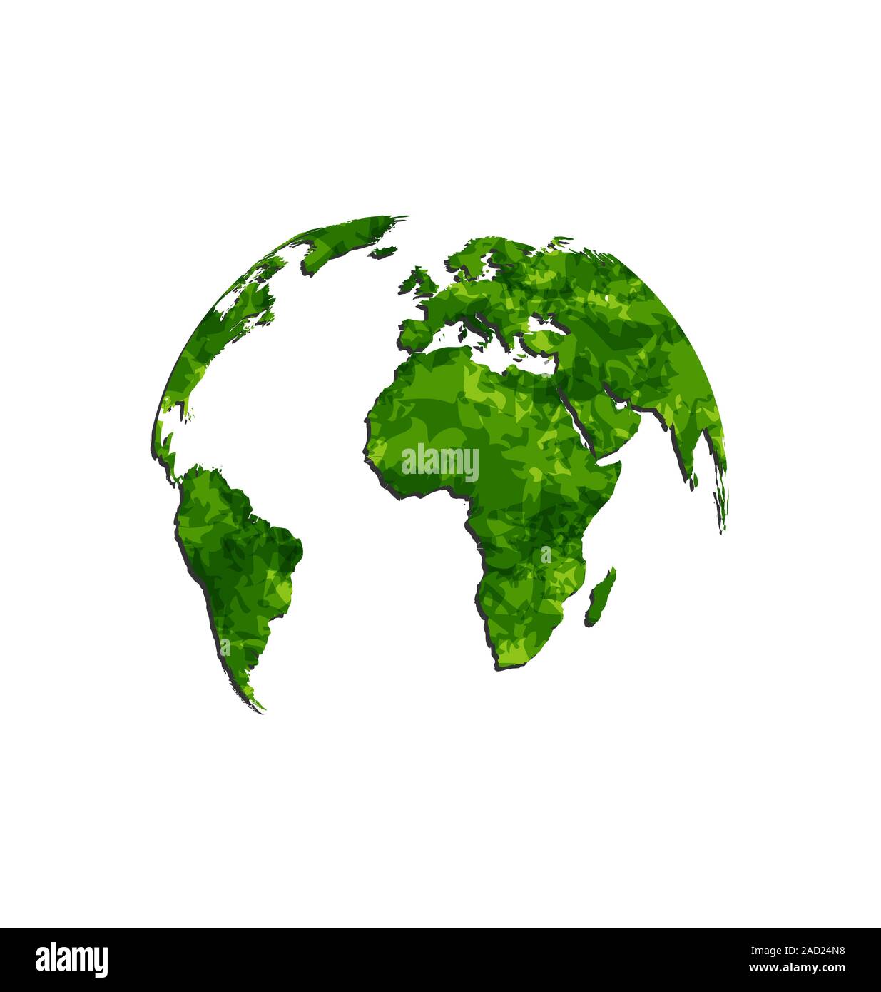 Sauver la Terre verte, symbole de l'environnement Banque D'Images
