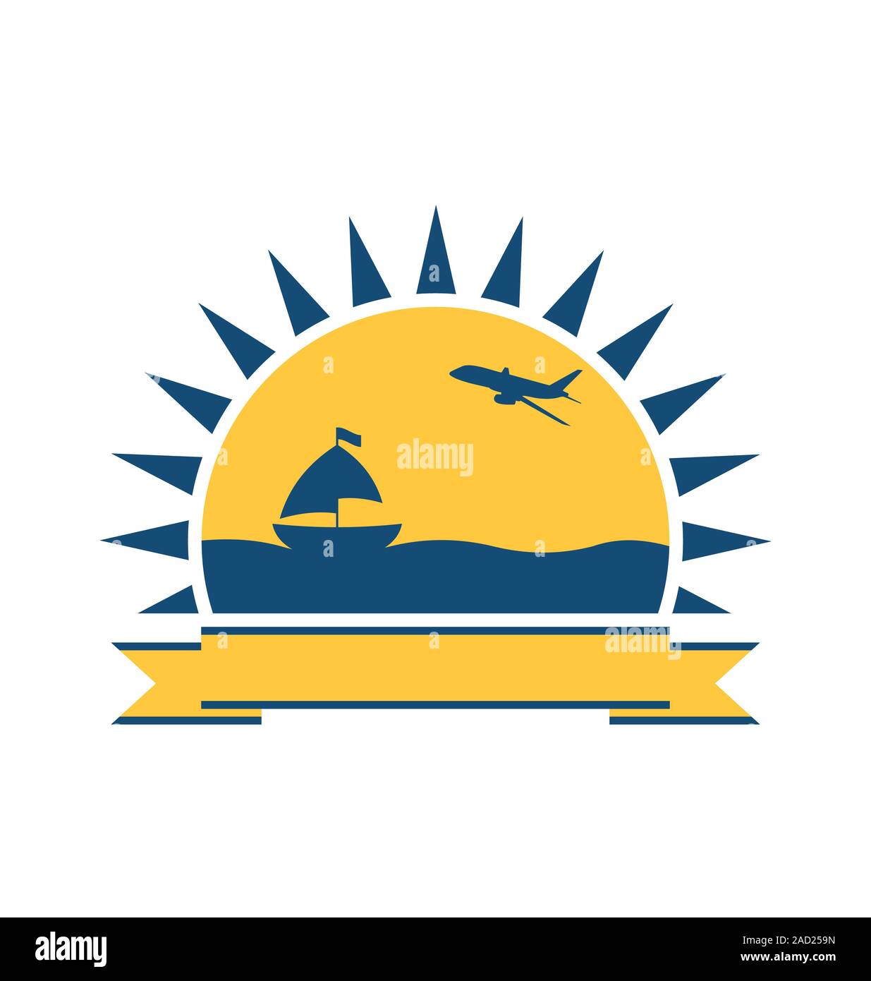 Modèle de conception avec votre voyage Banque D'Images