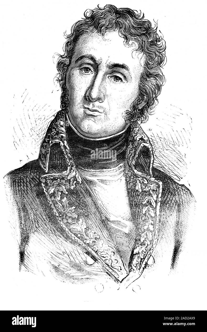 André Masséna. Guerres napoléoniennes. Maréchal de l'empire. Né en 1758, décédé en 1817. Révolution française. Illustration d'antiquités. 1890. Banque D'Images