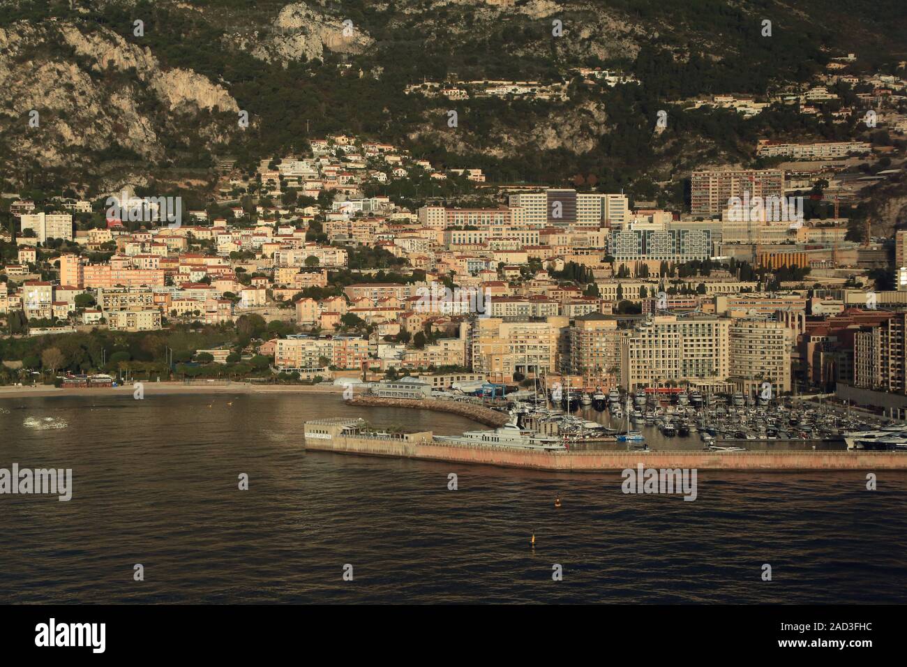 Port de Cap-d'ail sur la côte méditerranéenne près de Monaco Banque D'Images
