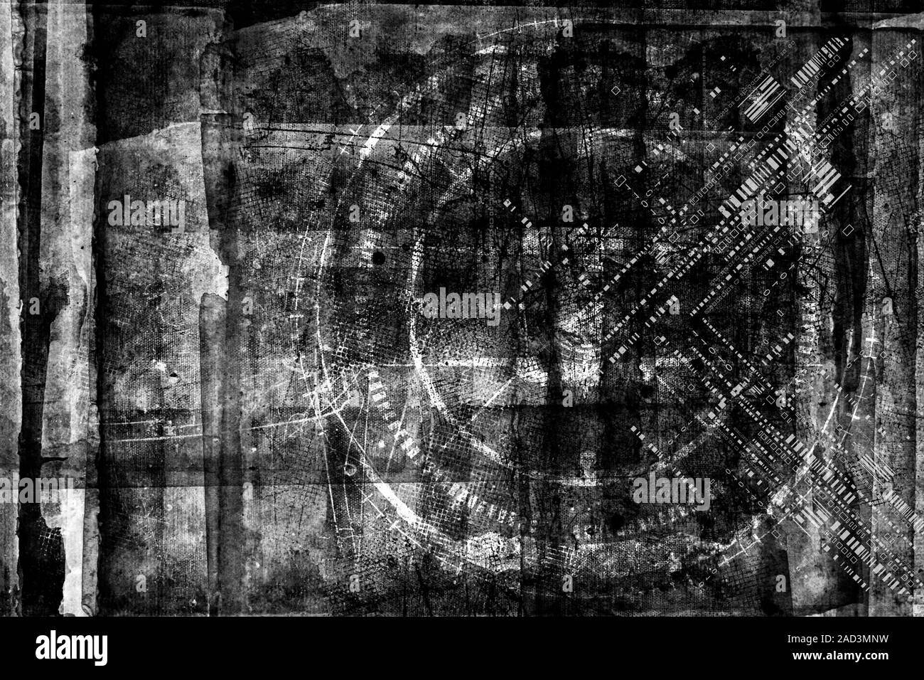 Abstract grunge cyber futuriste technologie historique. Sci-fi circuit design..Urban cyber punk illustration Banque D'Images