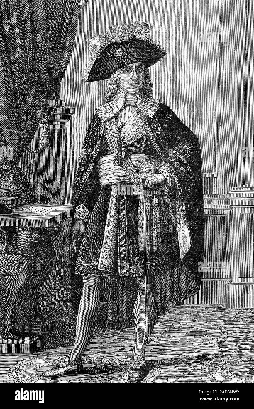 Paul François Jean Nicolas, comte de Barras. Révolution française et le principal chef exécutif de l'Annuaire du régime. Né en 1755, décédé en 1829. Meubles anciens Banque D'Images