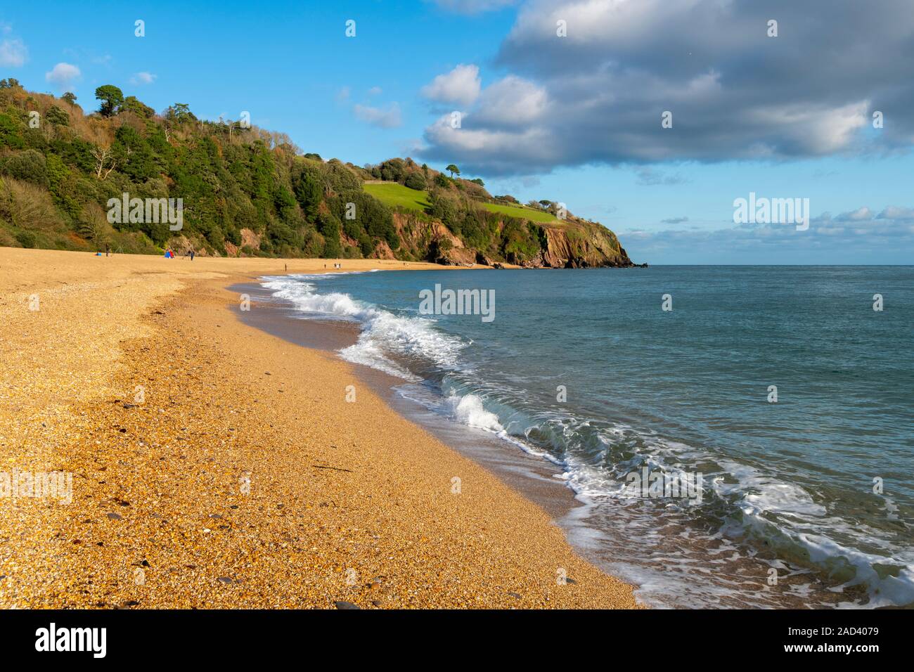 La belle plage des Sables bitumineux Blacpool près de Dartmouth dans le sud du Devon UK Banque D'Images