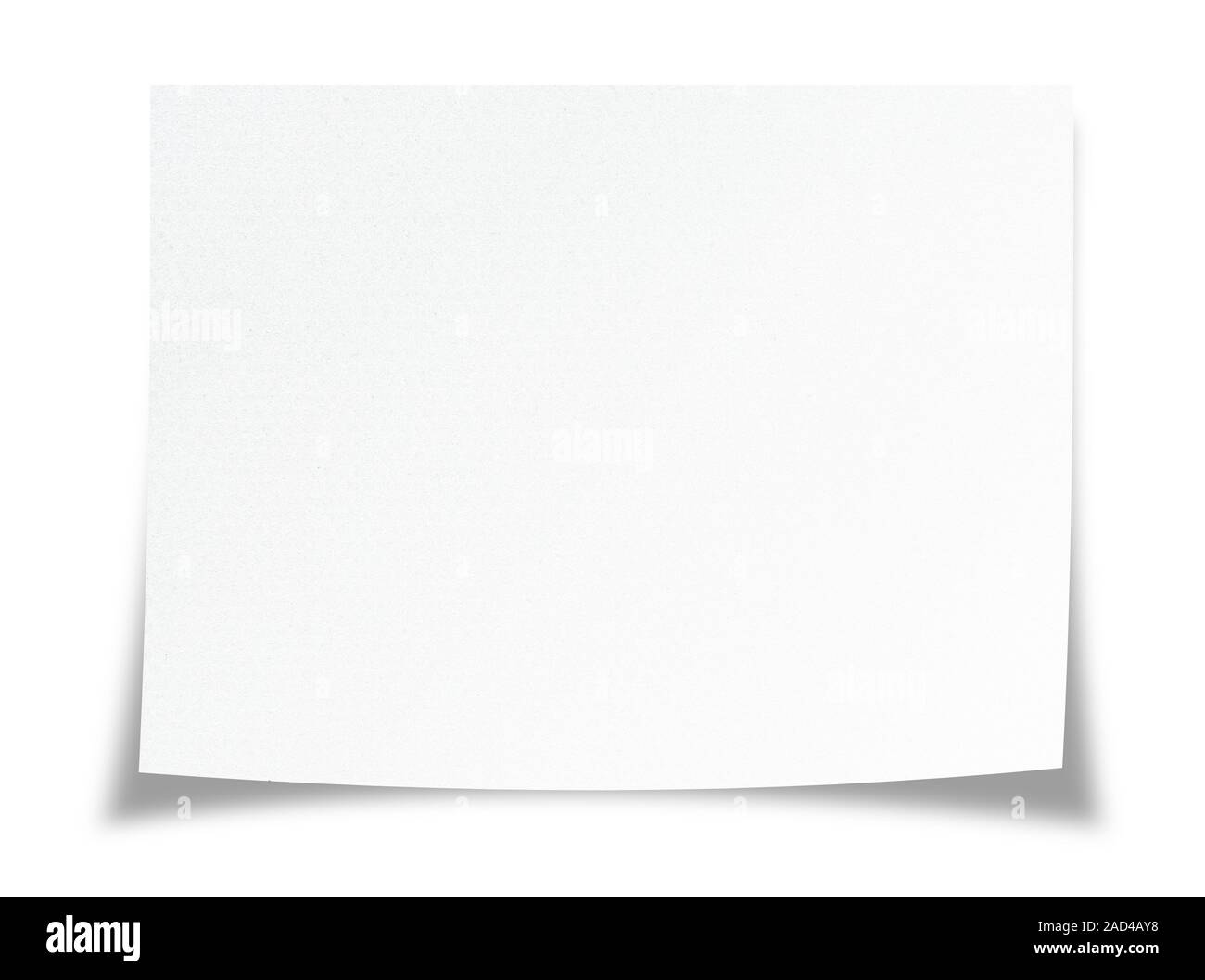 Feuille de papier blanc - 3D illustration isolé sur fond blanc Banque D'Images