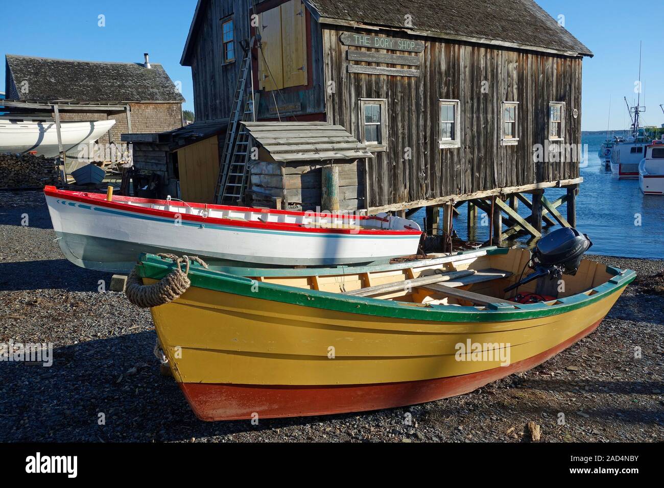 Boutique Lunenburg, Nouvelle-Écosse Banque D'Images