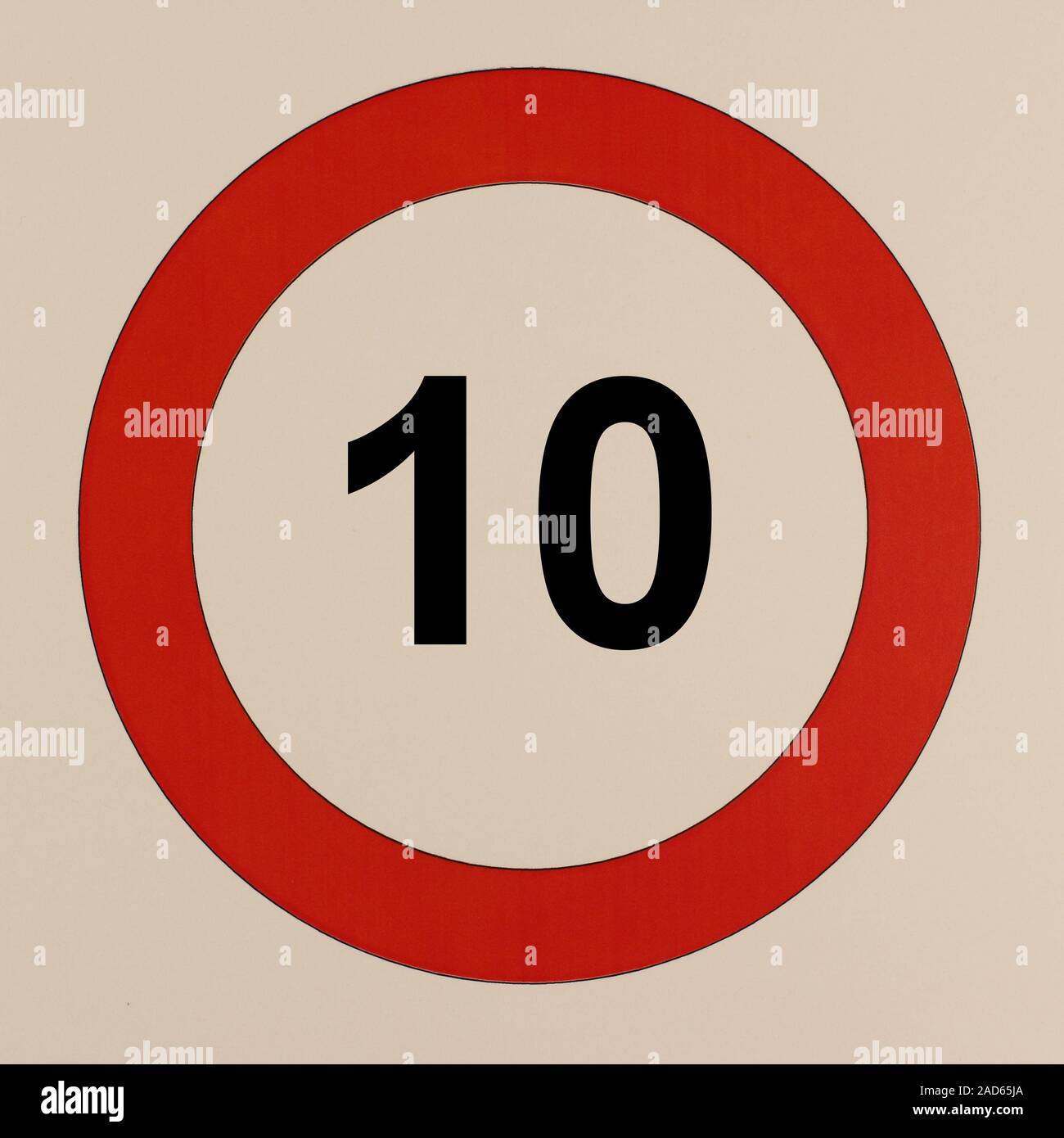 Illustration des Verkehrszeichen 'Maximale' Geschwindigkeit Banque D'Images