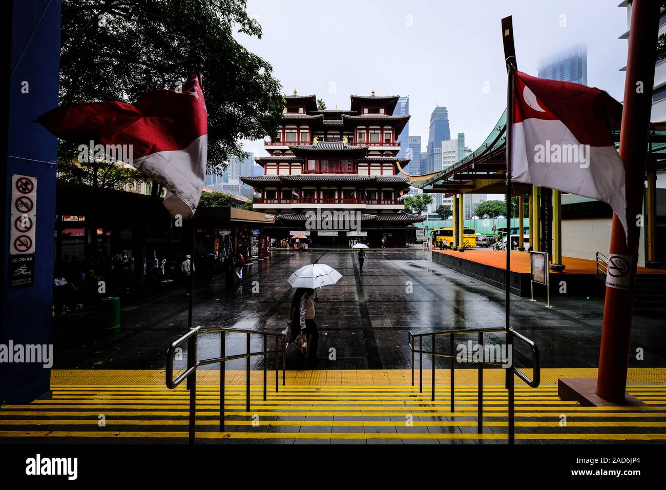 Buddha Tooth Relic Temple à Singapour Banque D'Images