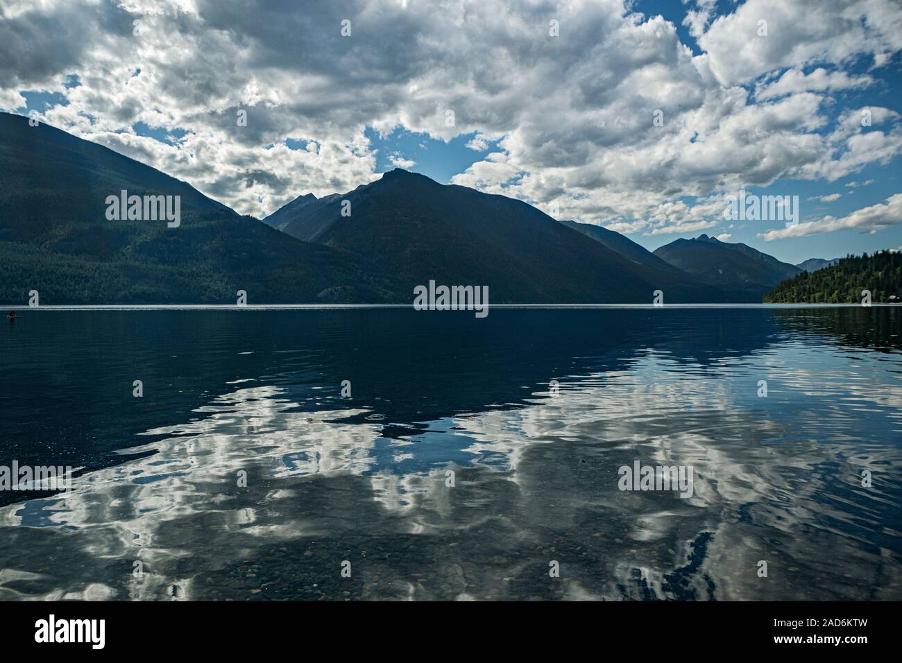 Lac Slocan, New Denver, Slocan Valley, West Kootenay, Colombie-Britannique, Canada Banque D'Images