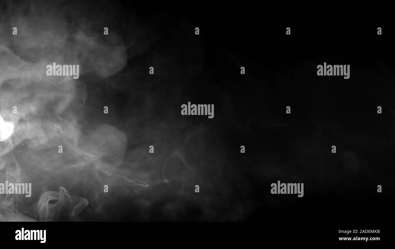 Fume des nuages de fond, résumé de la fumée dans le mouvement lent, texture misty Banque D'Images