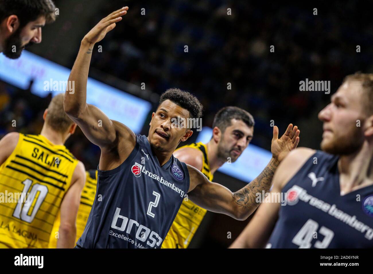 Tenerife, Espagne, 03 mars 2019, Nelson weidemann (brose bamberg) durante la partita pendant l'Iberostar Tenerife vs Bamberg - Basket-ball - Ligue des Champions : Crédit LPS/Davide Di Lalla/Alamy Live News Banque D'Images