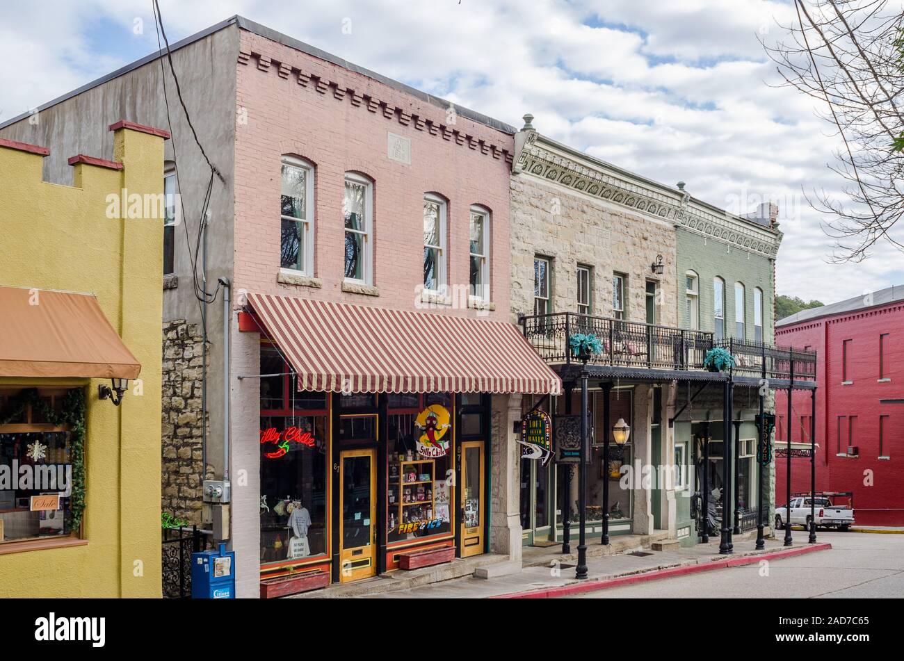 Bâtiments dans Eureka Springs Banque D'Images