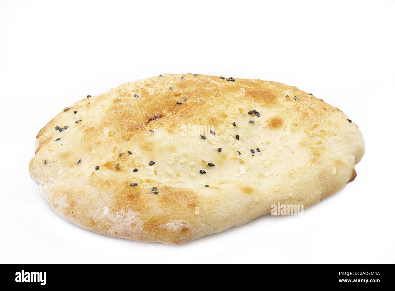 Pain pita (pain plat) en option Banque D'Images