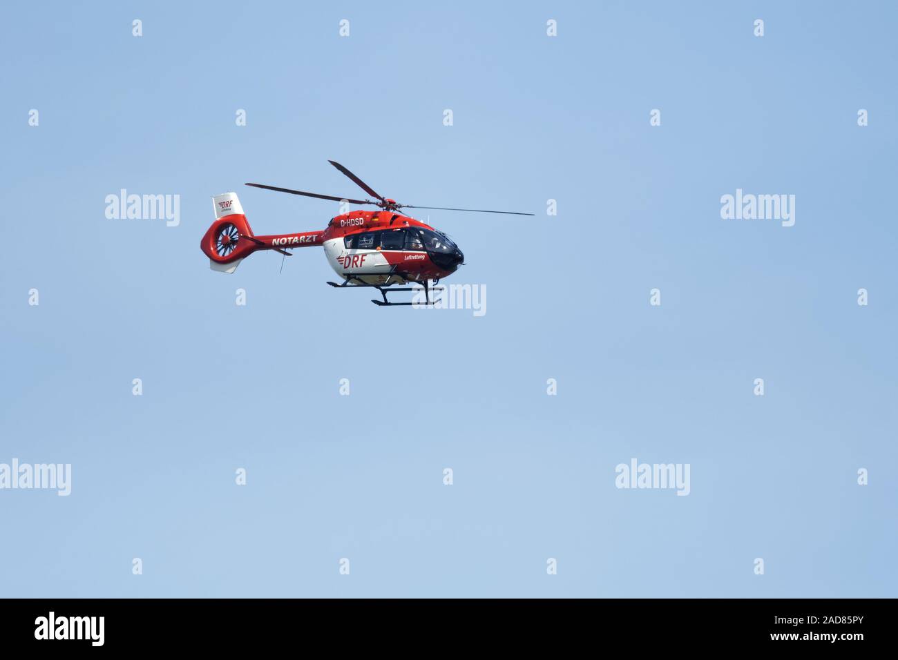 Hélicoptère de sauvetage Sauvetage aérien Banque D'Images