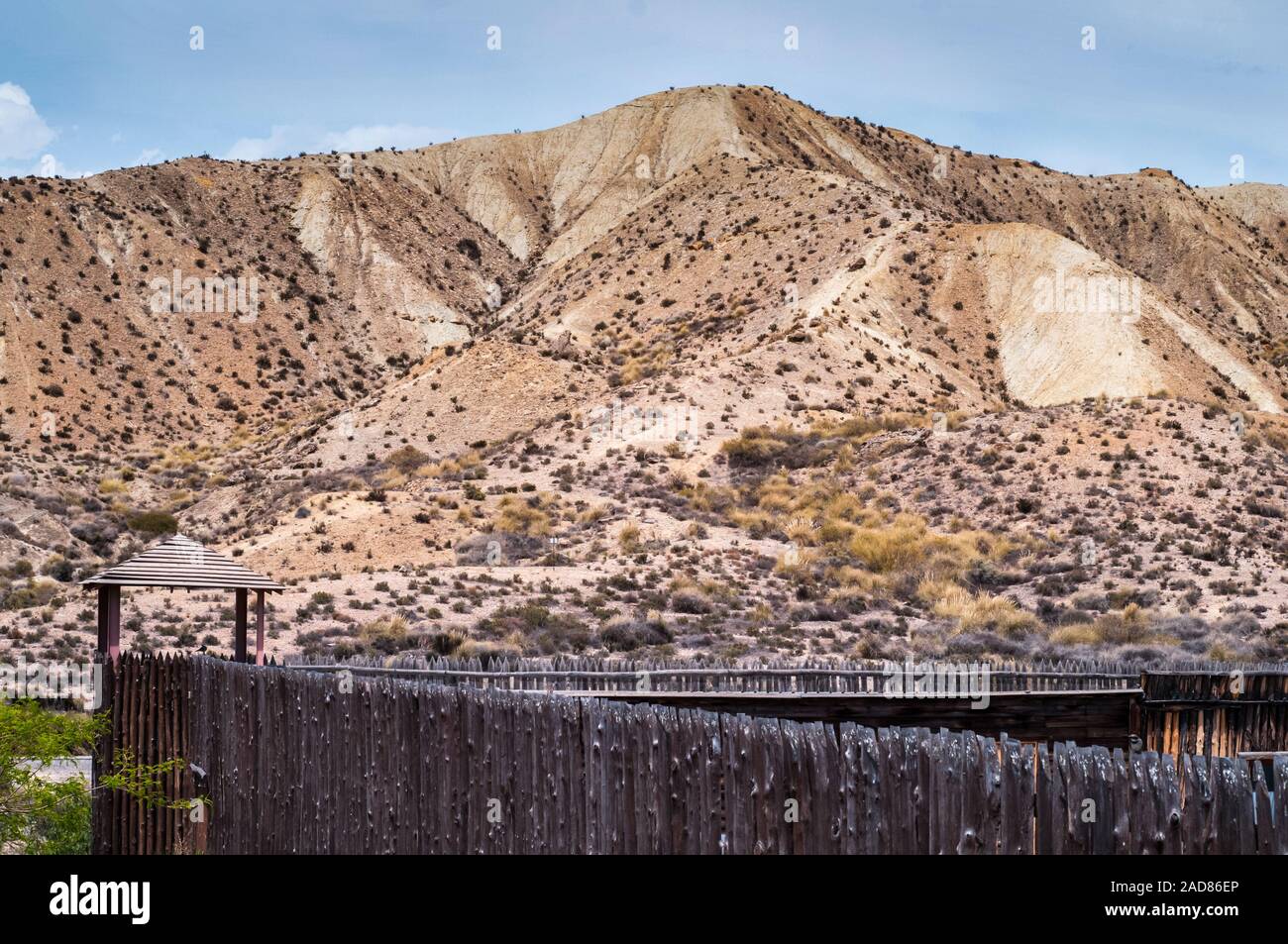 Superbe paysage de désert de Tabernas en Andalousie en Espagne Banque D'Images