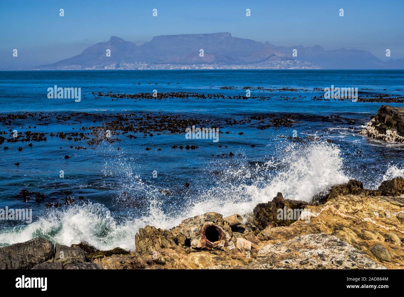Robben Island et Cape Town Banque D'Images