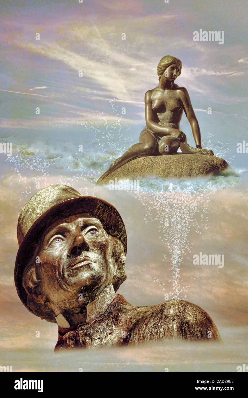 Petite sirène Banque D'Images Petite sirène Banque D'Images