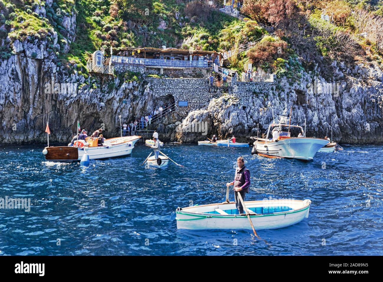 Capri Blue Cave Banque D'Images