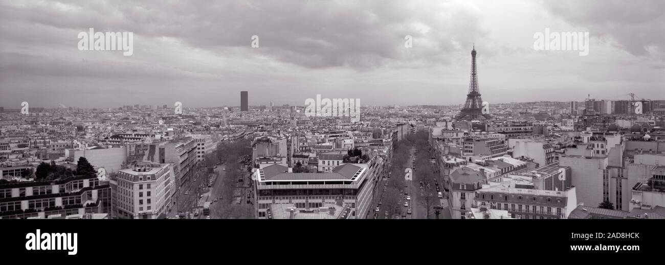 Toits de paris noir et blanc Banque de photographies et d’images à ...