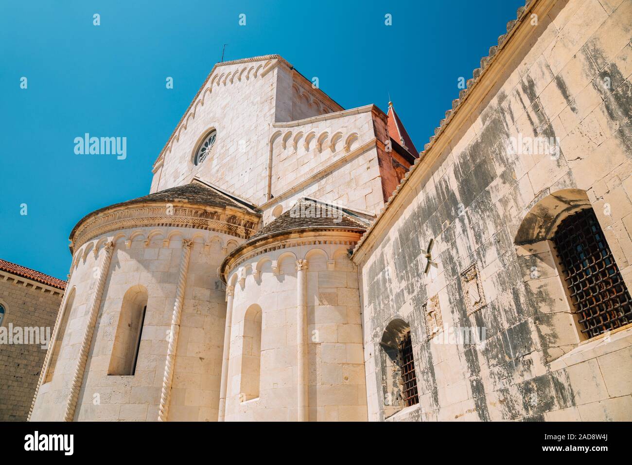 Cathédrale de St Lawrence à Trogir, Croatie Banque D'Images