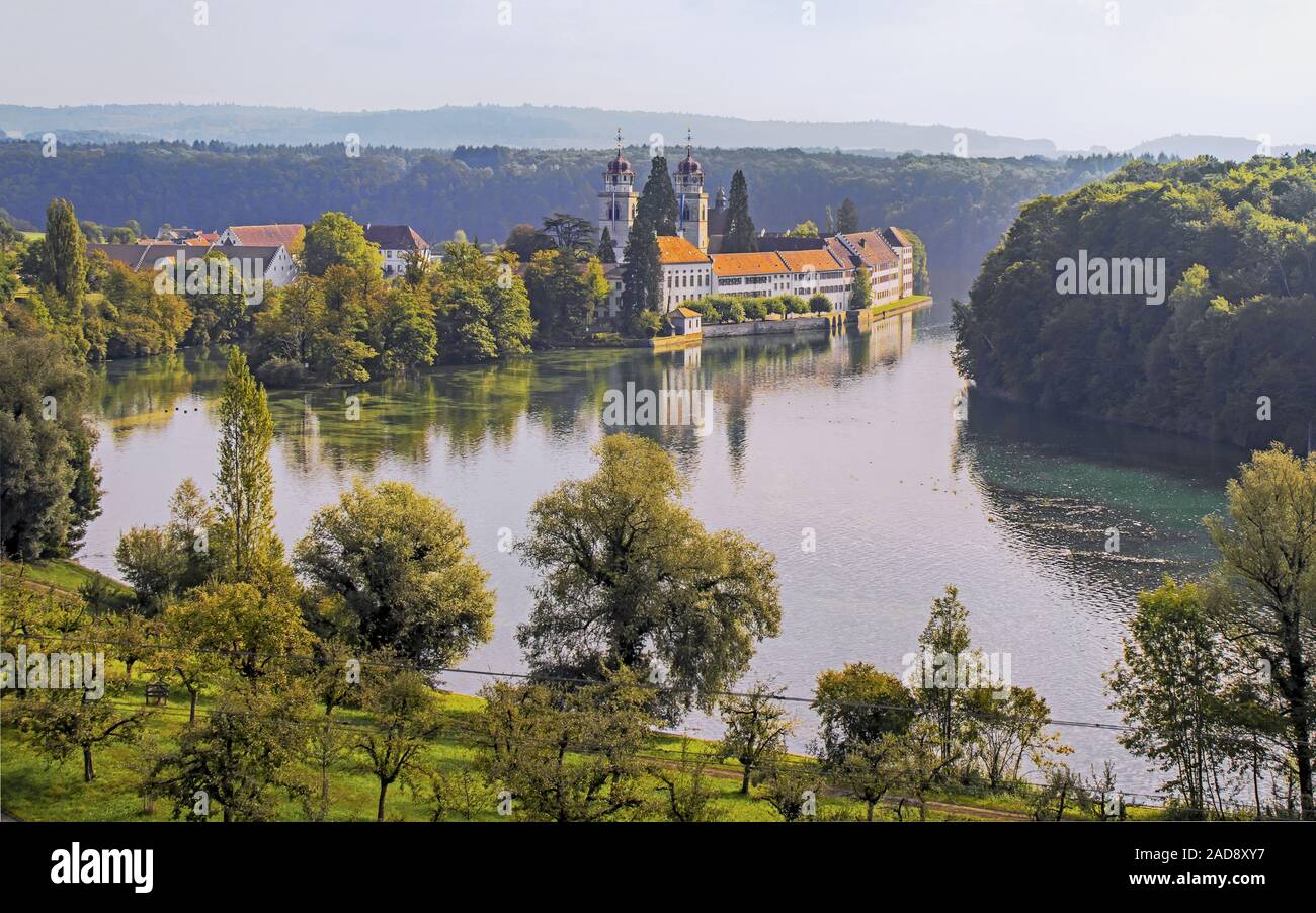 Abbey St Maria, Rheinau Suisse, Canton de Zürich Banque D'Images