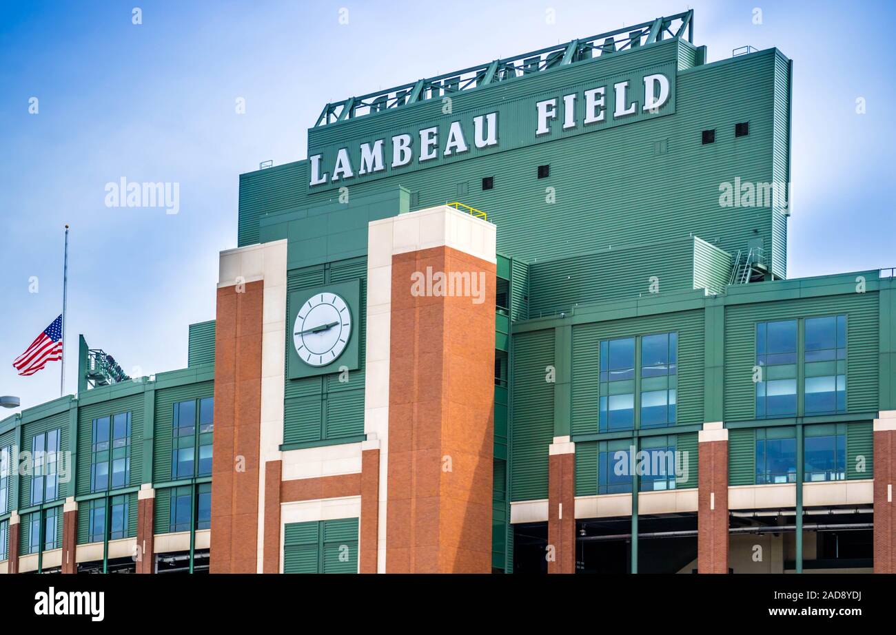 Une piscine de football à Green Bay, Wisconsin Banque D'Images