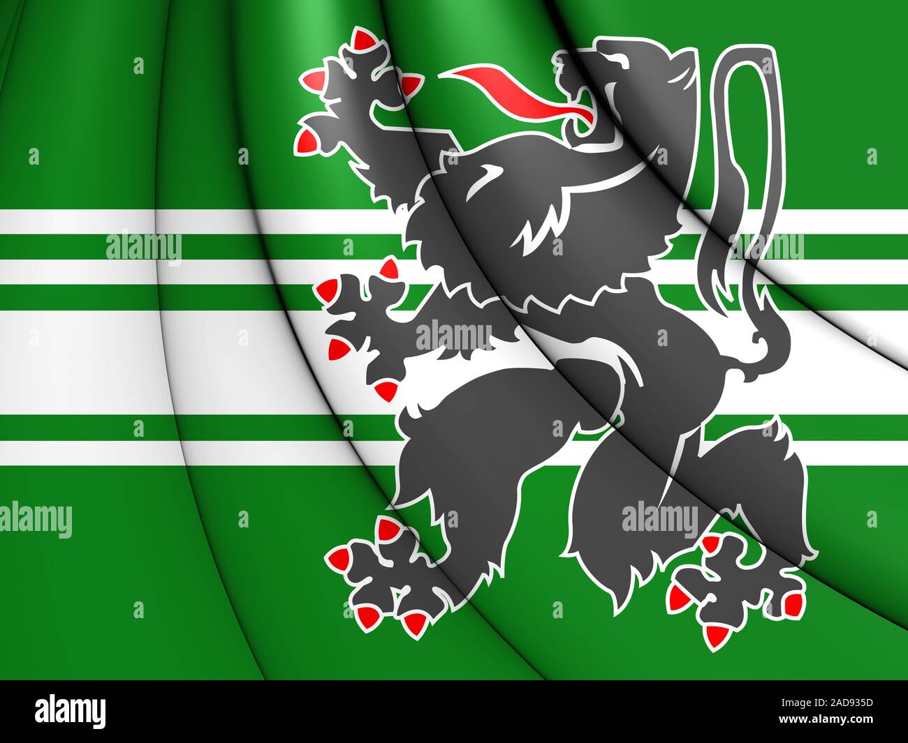 Drapeau De Table Province De Flandre Orientale – 21x14 Cm, Hampe 25 Cm, Socle Plastique Noir | Décoration Bureau, événements