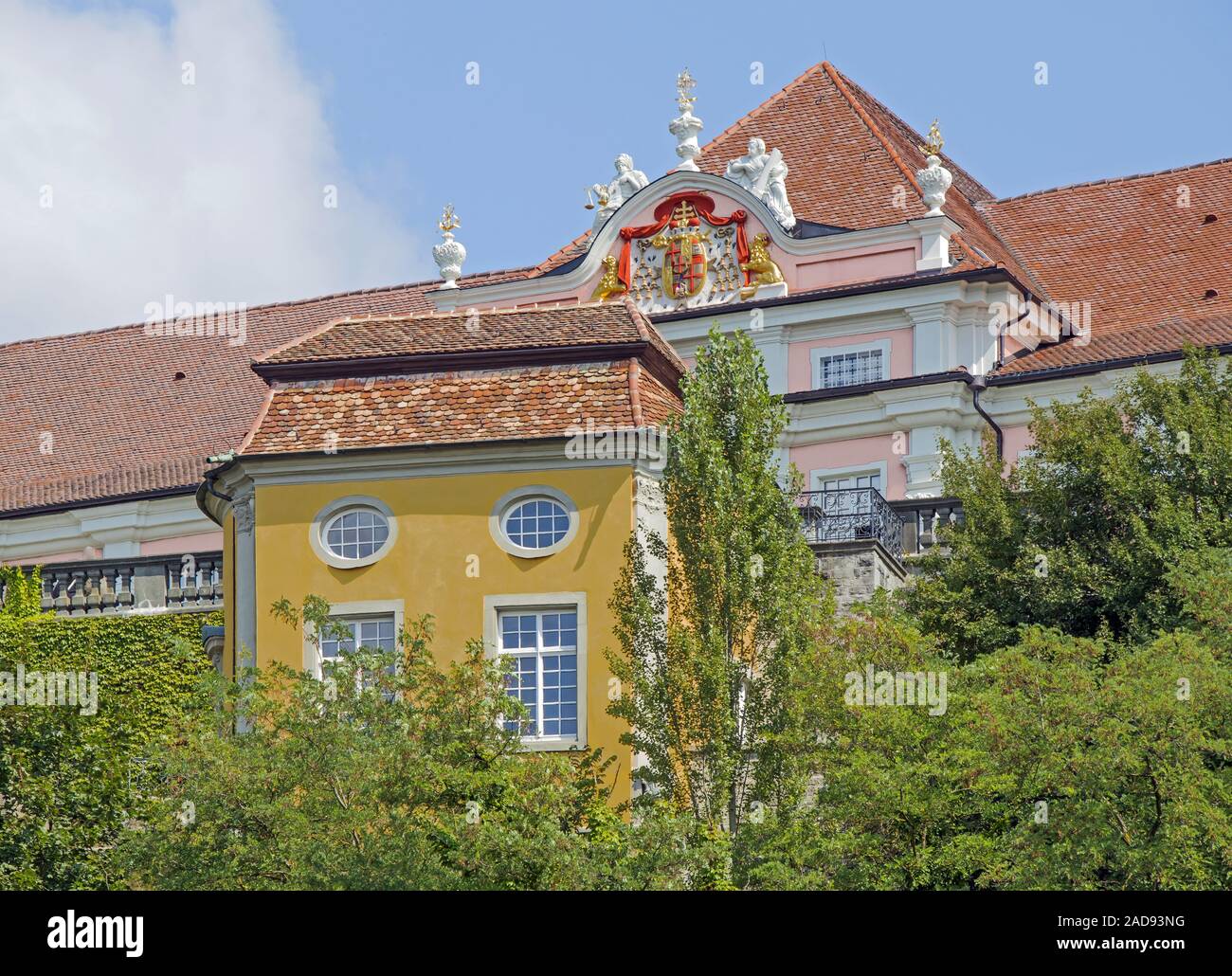 Meersburgat nouveau château le lac de Constance Banque D'Images