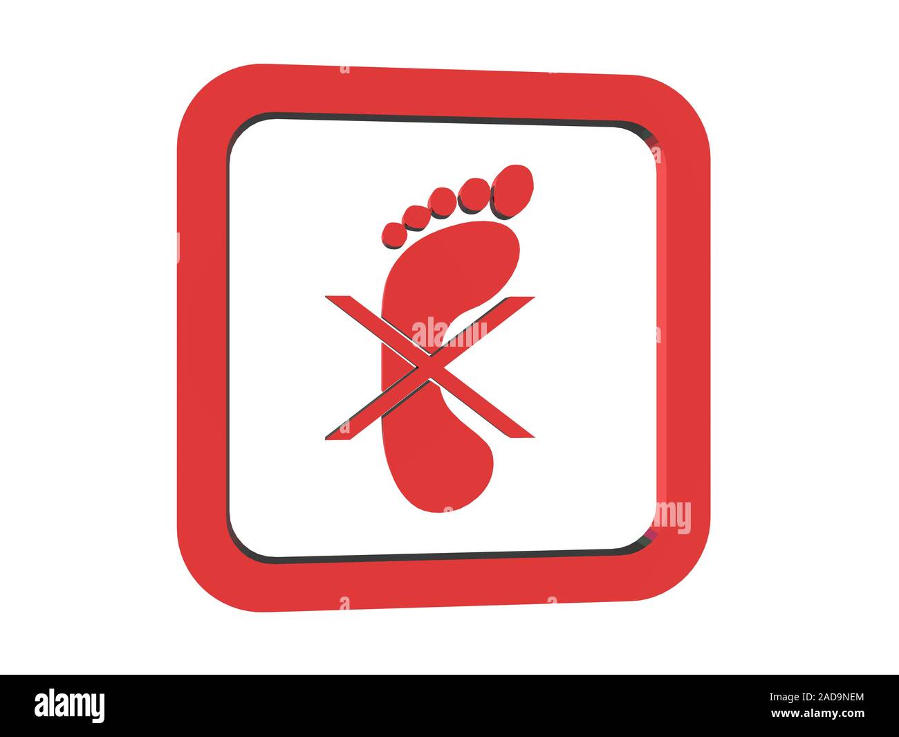 Entrez interdite pictogramme Banque D'Images