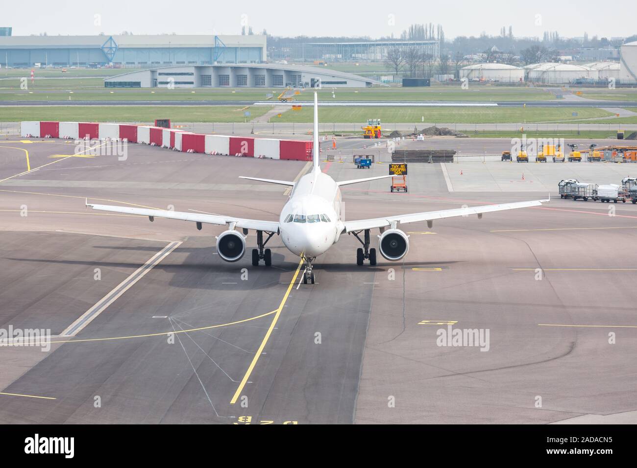 Avion prêt à décoller Banque D'Images