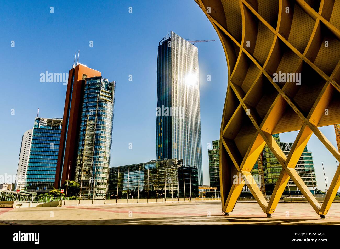 Austria Center de Donau Banque D'Images