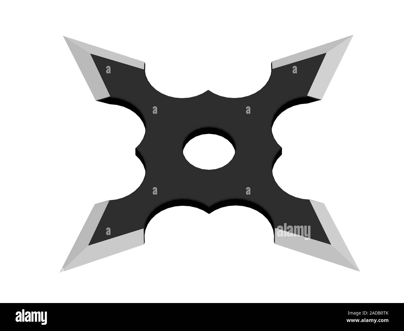 Shuriken avec lames Banque D'Images