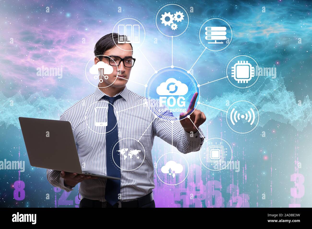Brouillard et edge concept cloud computing Banque D'Images