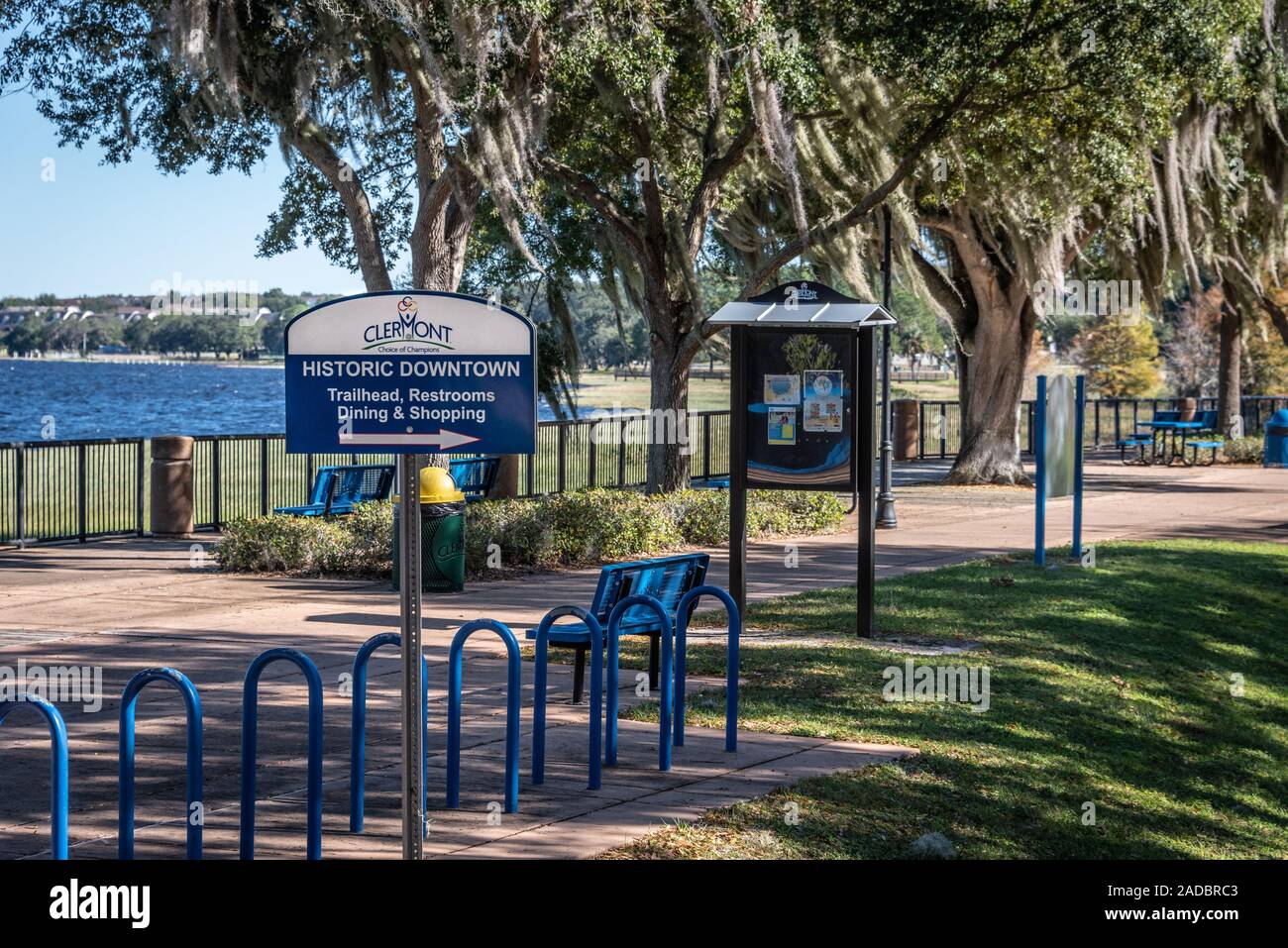 City Park sur le lac Minneola près de centre-ville historique de Clermont, en Floride. (USA) Banque D'Images