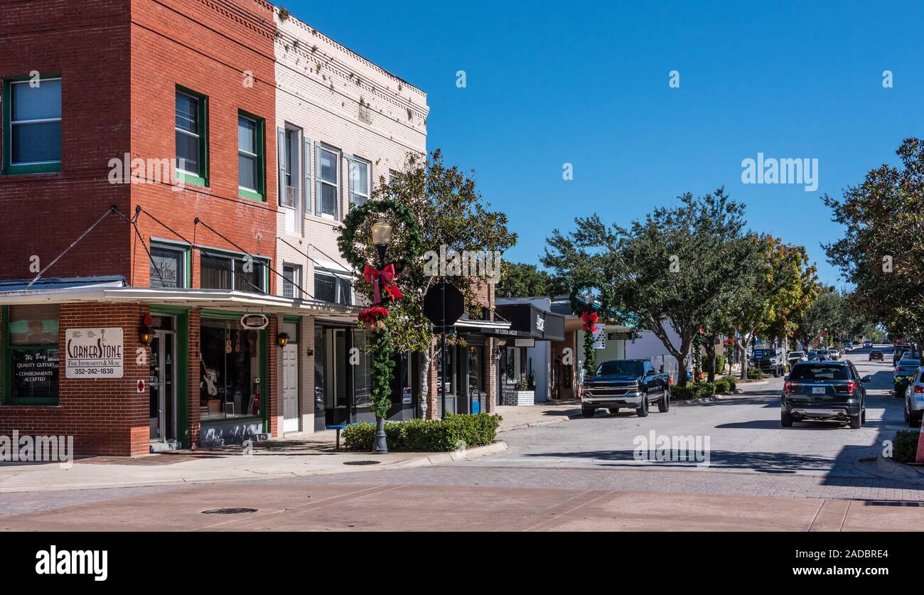 Le centre-ville historique de Clermont, en Floride dans le comté de Lake de la Floride centrale. (USA) Banque D'Images