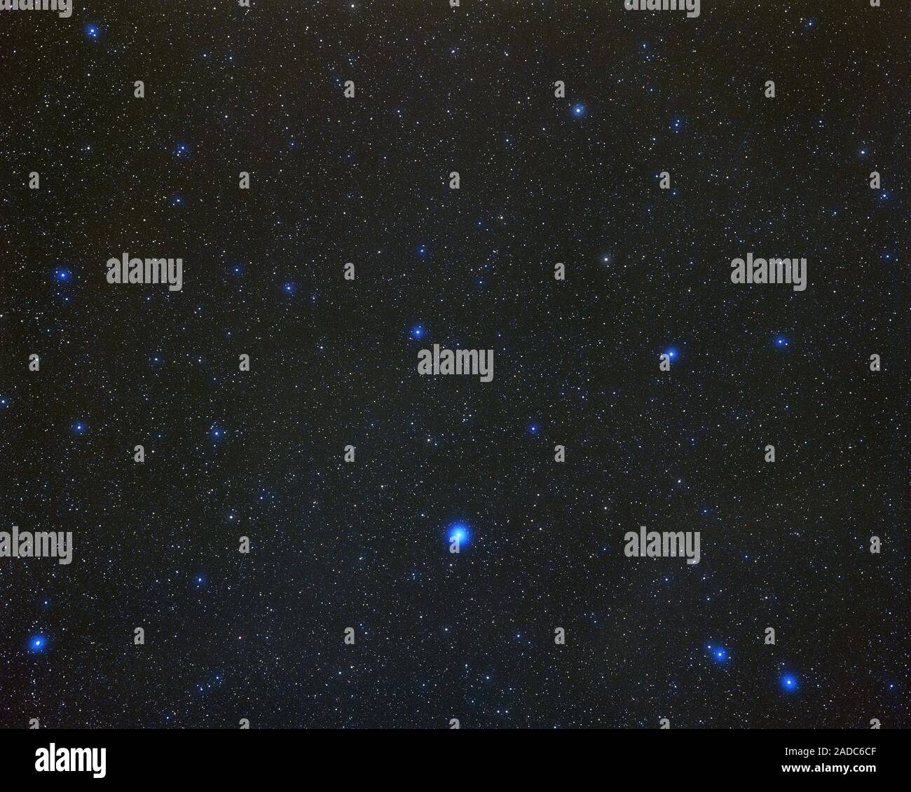 Constellation de la Vierge. Image optique de la constellation de la — free download