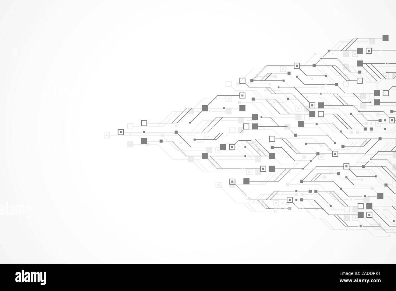 Résumé de la technologie de circuit imprimé texture background. La haute technologie futuristic circuit board banner papier peint. Carte mère électronique ingénierie vector Illustration de Vecteur