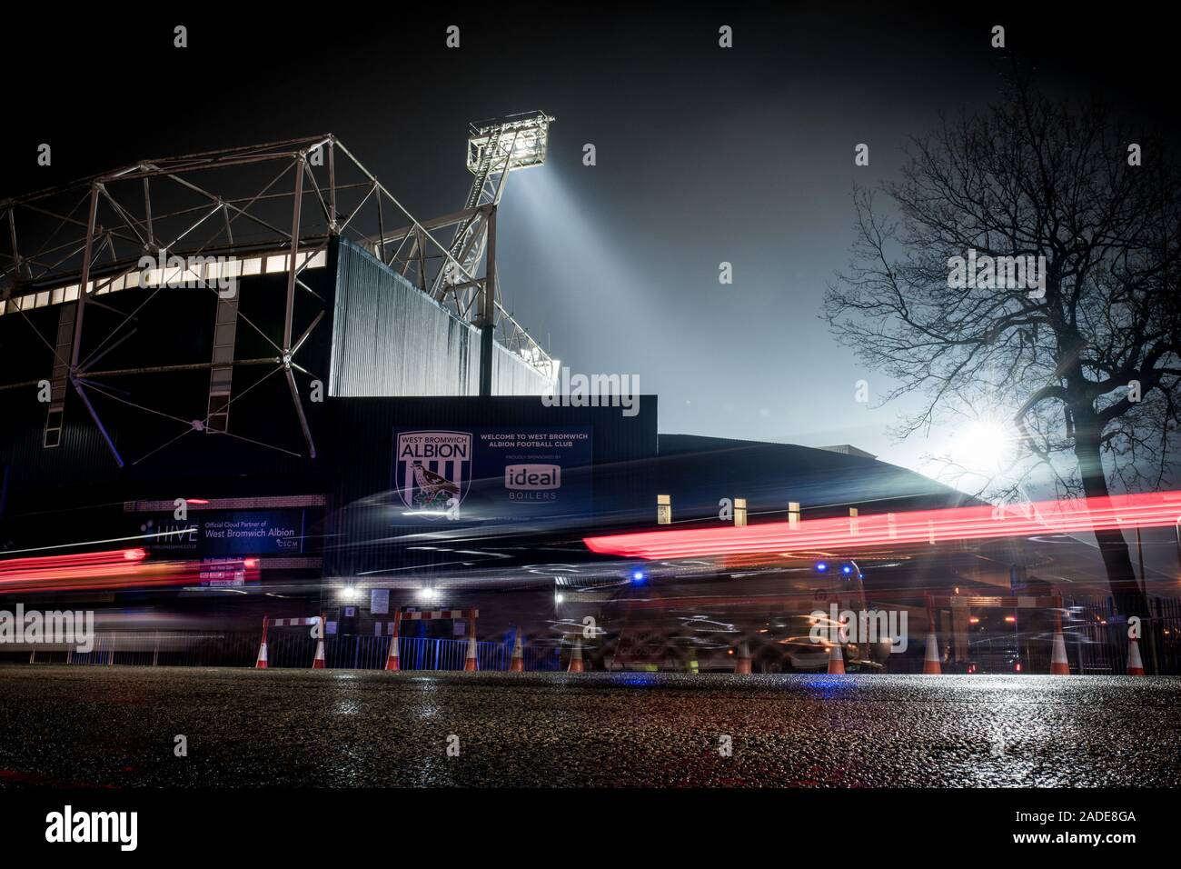 27/11/2019 Stade de football The Hawthorns home à West Bromwich Albion avant le match contre Bristol City regardée par 22 197 supporters. Banque D'Images