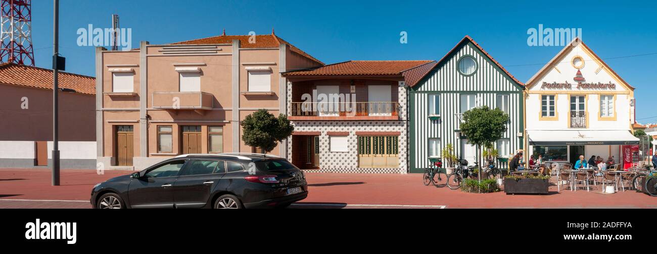 La petite ville de Sao Jacinto une paroisse civile de la municipalité d'Aveiro, Aveiro, Portugal District. Banque D'Images