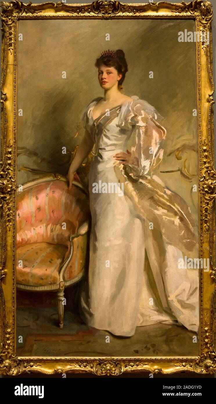 John Singer Sargent peinture Mme George Swinton, The Art Institute of Chicago, Chicago, Illinois, États-Unis Banque D'Images