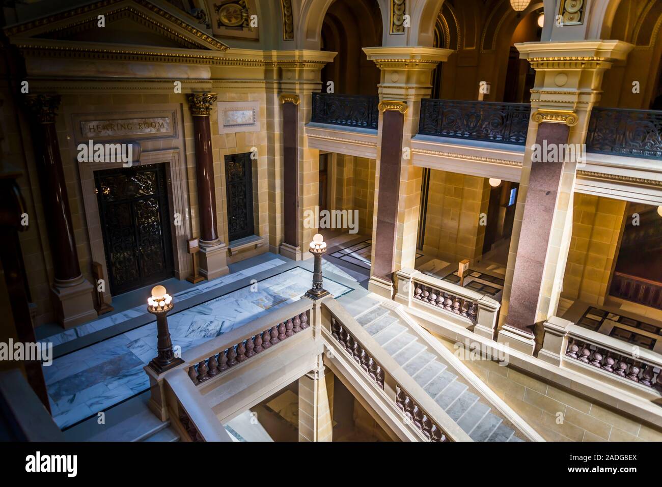 Wisconsin State Capitol, un édifice Beaux-Arts achevé en 2017, Madison, Wisconsin, USA Banque D'Images